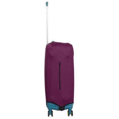 Чехол защитный для среднего чемодана из дайвинга M 9002-46 Сливово-бордовый