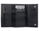 Ключниця з карабінами для ключів Eminsa із зернистої шкіри ES1504-18-1 чорна