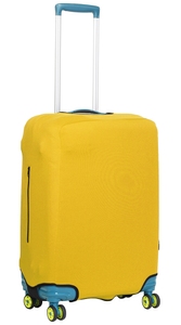 Чехол защитный для среднего чемодана из дайвинга M 9002-47 Горчичный
