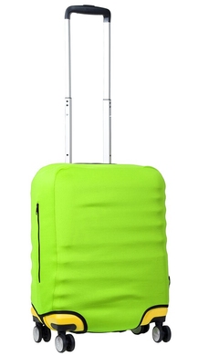 Чохол захисний для малої валізи з неопрена S 8003-6 Яскраво-салатовий (неон)