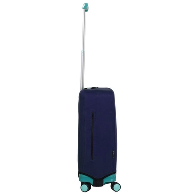 Protective cover for a small suitcase made of neoprene S 8003-4 Dark blue