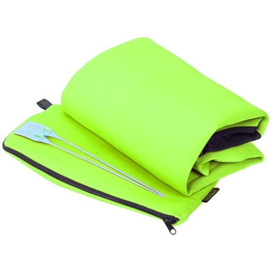 Protective cover for a small suitcase made of neoprene S 8003-6 Light green (neon)