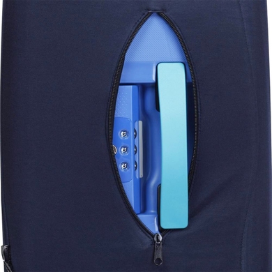 Чехол защитный для среднего чемодана из дайвинга M 9002-7 Темно-синий