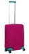 Neoprene protective cover for a small suitcase S 8003-16 Raspberry (Bordeaux)