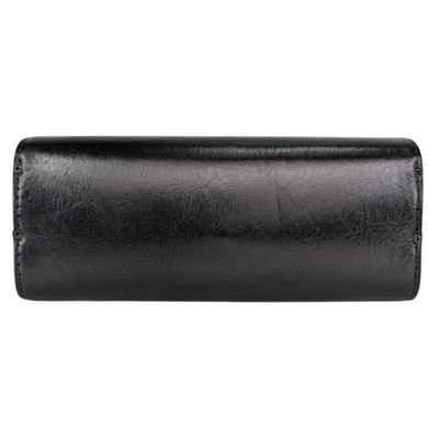 Tony Perotti Italico Glasses Case Made of Genuine Smooth Leather 1290 Black