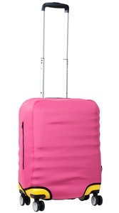 Чохол захисний для малої валізи з неопрена S 8003-8 Яскраво-рожевий (неон)