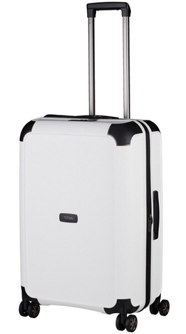 White medium sales suitcase