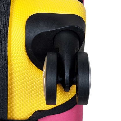 Чехол защитный для малого чемодана из неопрена S 8003-8 Ярко-розовый (неон)