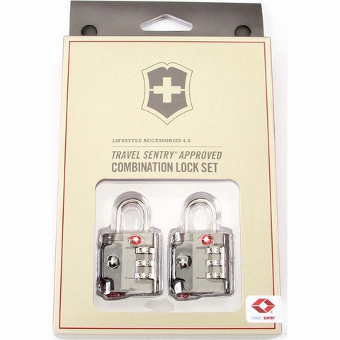 Set of padlocks with TSA system Victorinox Travel Accessories 4.0  Vt311700.01 Grey