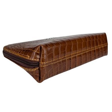 Cosmetic bag by Karya (Turkey) made of genuine leather.