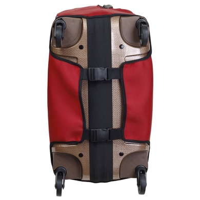 Protective cover for a large suitcase made of neoprene L 8001-18 Red