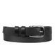Karya women's belt made of genuine grained leather KR7101 black