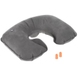 Inflatable head pillow and earplugs WENGER 604585 gray