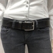 Ремінь джинсовий з натуральної шкіри Tony Perotti 405-40 чорний